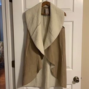 •Dolan• Faux Suede/Shearling Long Vest from Anthro